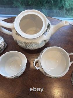 Vtg Johnson Bros Friendly Village Coffee/ Tea Set Made In England See Pictures