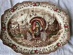 Vtg. Johnson Bros. His Majesty Lg Turkey Oval Ironstone Platter 20×16 England
