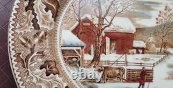Vtg Johnson Bros Historic America Home for Thanksgiving Turkey Platter 20 Wide