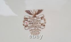 Vtg Johnson Bros Historic America Home for Thanksgiving Turkey Platter 20 Wide