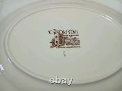 Vtg Johnson Bros THE OLD MILL Ironstone Transferware Dishes Service Set Of 43