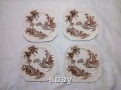 Vtg Johnson Bros THE OLD MILL Ironstone Transferware Dishes Service Set Of 43