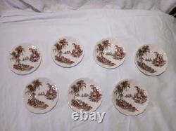 Vtg Johnson Bros THE OLD MILL Ironstone Transferware Dishes Service Set Of 43