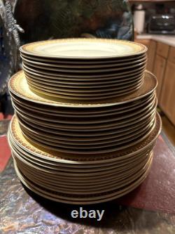 Vtg Johnson Bros Victorian Regal 116 pcs Dinner/Expresso Service for 12 Art Deco