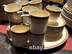 Vtg Johnson Bros Victorian Regal 116 pcs Dinner/Expresso Service for 12 Art Deco