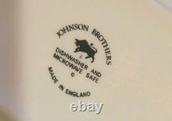 Vtg Johnson Brothers REGENCY Serving Bowl Platter Butter Shaker Gravy Creamer