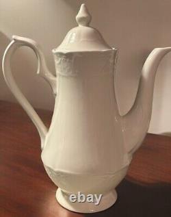 Vtg Johnson Brothers Richmond White 12 Coffee Pot Made In England EUC