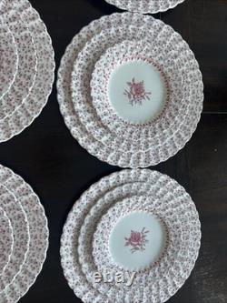 Vtg Johnson Brothers Rose Bouquet Dinner Salad/lunch & Bread Plates Set Of 26