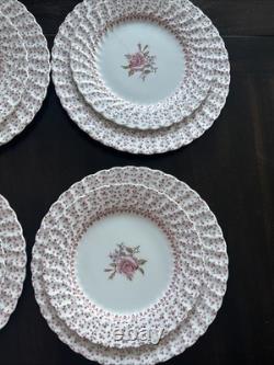 Vtg Johnson Brothers Rose Bouquet Dinner Salad/lunch & Bread Plates Set Of 26