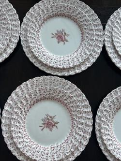 Vtg Johnson Brothers Rose Bouquet Dinner Salad/lunch & Bread Plates Set Of 26