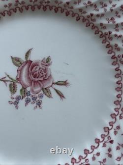 Vtg Johnson Brothers Rose Bouquet Dinner Salad/lunch & Bread Plates Set Of 26