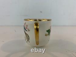 Vtg Possibly Ant Johnson Bros. Porcelain Set of 8 Cups & Saucer with Pheasant Dec