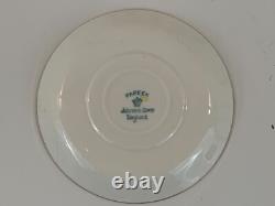 Vtg Possibly Ant Johnson Bros. Porcelain Set of 8 Cups & Saucer with Pheasant Dec