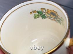 Vtg Possibly Ant Johnson Bros. Porcelain Set of 8 Cups & Saucer with Pheasant Dec