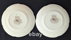 Vtg. RARE (2) Johnson Bros WILD TURKEY Windsor Ware 8 SALAD PLATES NICE Vtg. RARE (2) Johnson Bros WILD TURKEY Windsor Ware 8 SALAD PLATES NICE