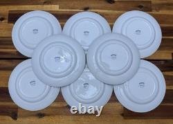 Vtg Set 8 OLD WILLOW BLUE Johnson Bros 7.5 Dessert/Pie Plates, England MINT