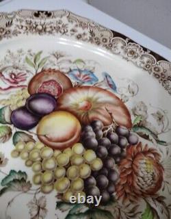 Windsor Ware Johnson Bros England Harvest Fruit Large Oval Platter 20 NOS UNUSE