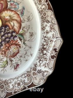 Windsor Ware Johnson Bros England Harvest Fruit Large Oval Platter 20 Vintage