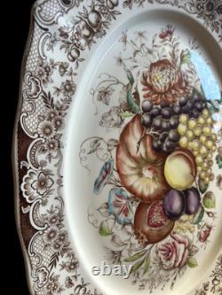 Windsor Ware Johnson Bros England Harvest Fruit Large Oval Platter 20 Vintage