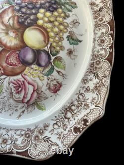Windsor Ware Johnson Bros England Harvest Fruit Large Oval Platter 20 Vintage