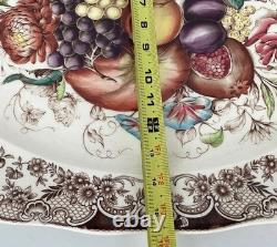 Windsor Ware Johnson Bros England Harvest Fruit Large Oval Platter 20 Vintage