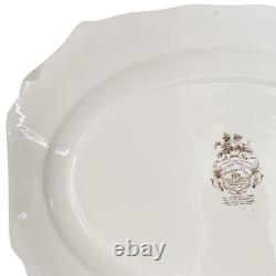 X-Large Johnson Bros English Brown Transferware Platter 20.25L